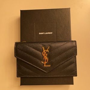 New YSL Fragment Flap Card Case